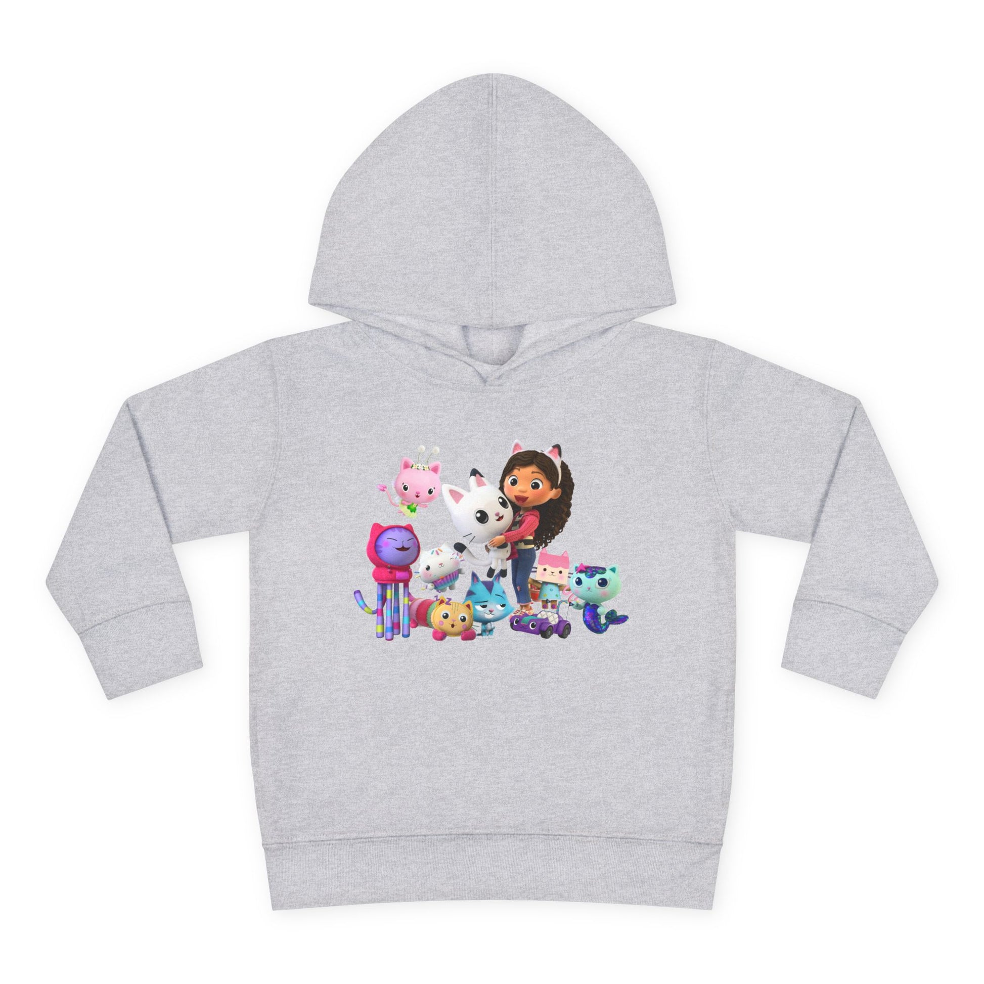 Cute Toddler Pullover Fleece Hoodie with Colorful Animal Friends, Kids Hoodie, Toddler Clothes, Cartoon Hooded Sweatshirt, Gift for Kids